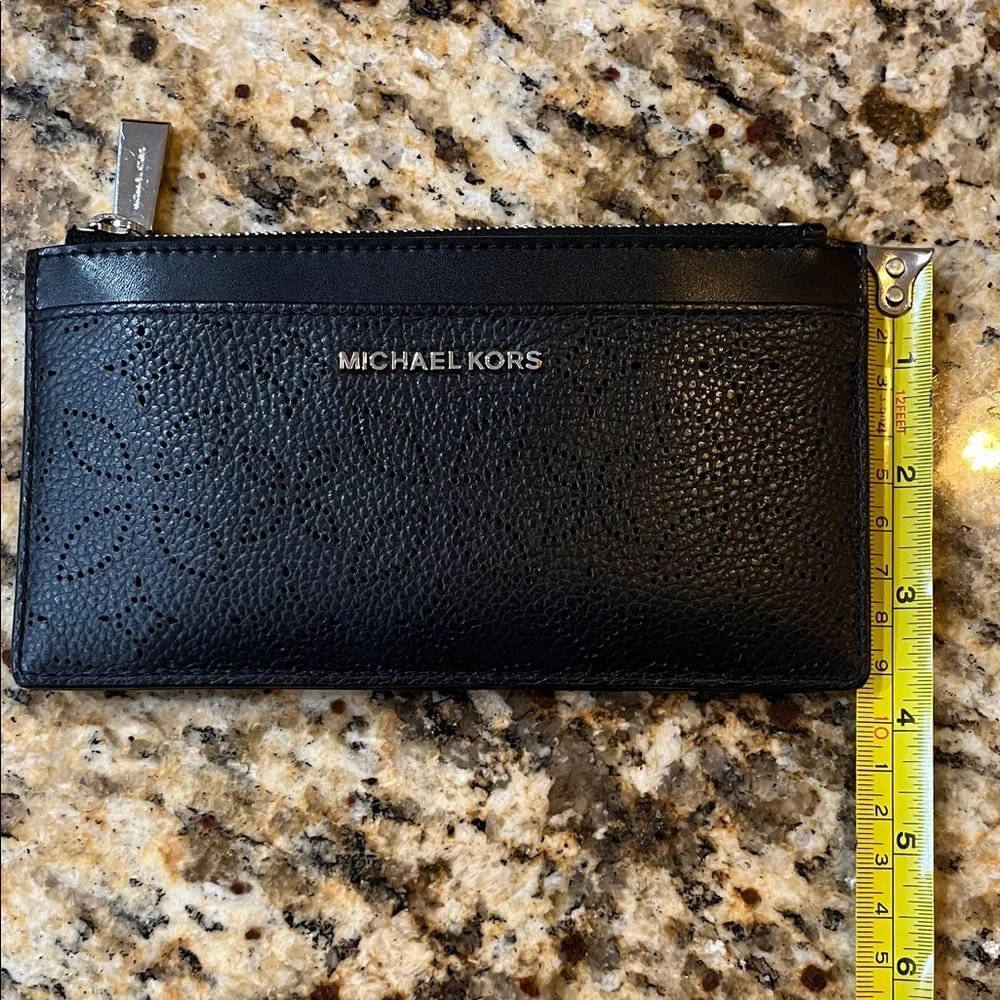 Michael Kors Black Textured Wallet - Picture 2 of 6
